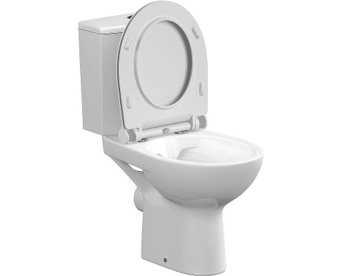 Унитаз компакт Cersanit Nature Clean On 011 3/5 DPL EO slim 65410 с бачком и сиденьем Микролифт