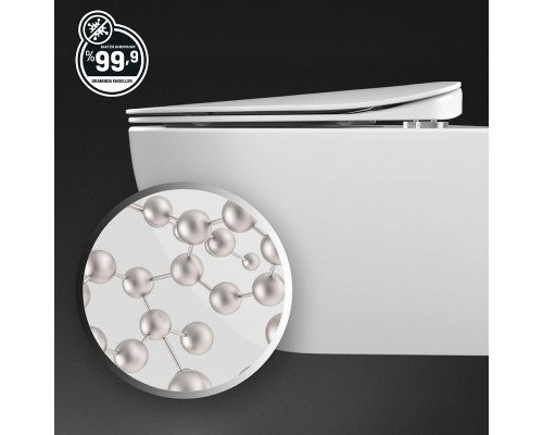 Унитаз биде Creavit Free FE322-34CB00E-0001 подвесной Белый без сиденья