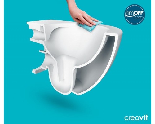 Унитаз биде Creavit Free FE322-34CB00E-0001 подвесной Белый без сиденья