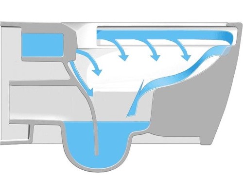 Унитаз Duravit 45510900A1 Rimless подвесной с сиденьем Микролифт