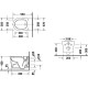 Унитаз Duravit White Tulip 2576092000 подвесной без сиденья