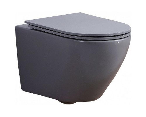 Унитаз Esbano Azalea ESUPAZALGM подвесной Серый матовый с сиденьем Микролифт