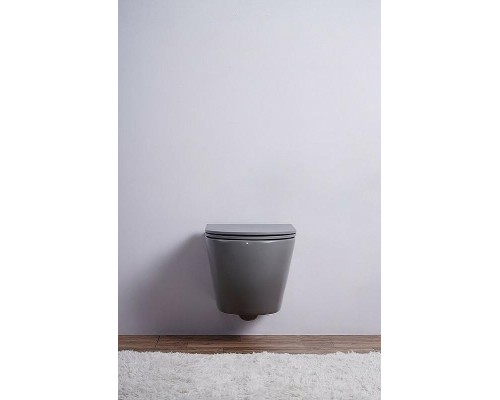 Унитаз Esbano Azalea ESUPAZALGM подвесной Серый матовый с сиденьем Микролифт