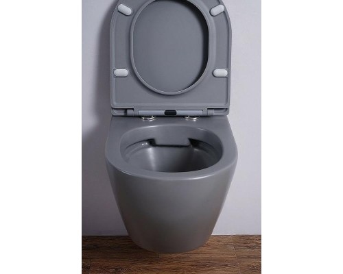 Унитаз Esbano Azalea ESUPAZALGM подвесной Серый матовый с сиденьем Микролифт