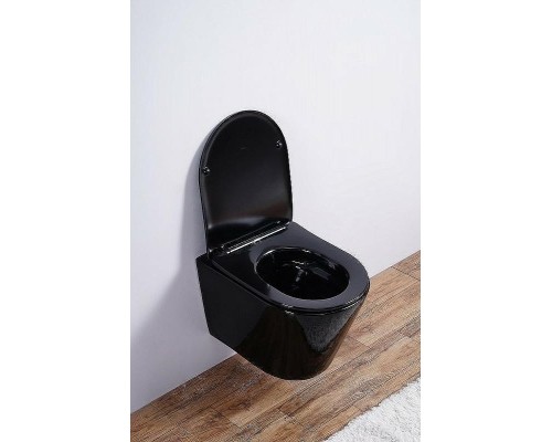 Унитаз Esbano Clavel ESUPCLAVB подвесной Черный глянцевый с сиденьем Микролифт