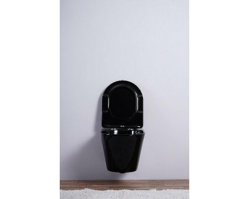 Унитаз Esbano Clavel ESUPCLAVB подвесной Черный глянцевый с сиденьем Микролифт