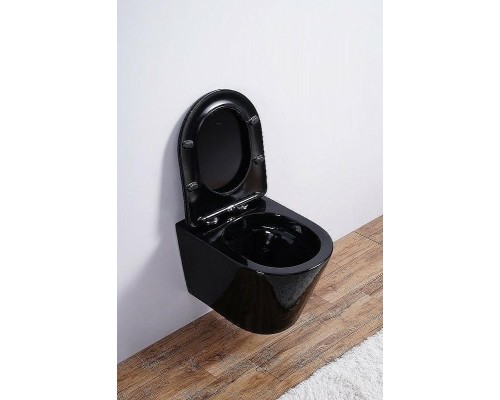 Унитаз Esbano Clavel ESUPCLAVB подвесной Черный глянцевый с сиденьем Микролифт