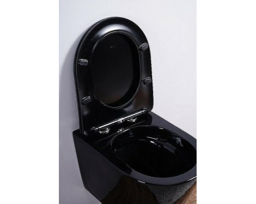 Унитаз Esbano Clavel ESUPCLAVB подвесной Черный глянцевый с сиденьем Микролифт