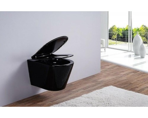 Унитаз Esbano Clavel ESUPCLAVB подвесной Черный глянцевый с сиденьем Микролифт