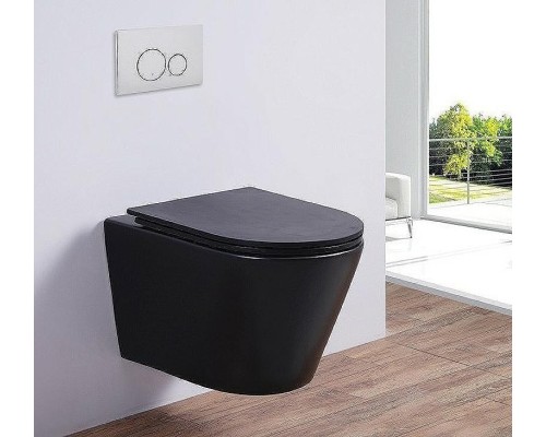 Унитаз Esbano Clavel ESUPCLAVBM подвесной Черный матовый с сиденьем Микролифт