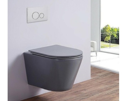 Унитаз Esbano Clavel ESUPCLAVGM подвесной Серый матовый с сиденьем Микролифт