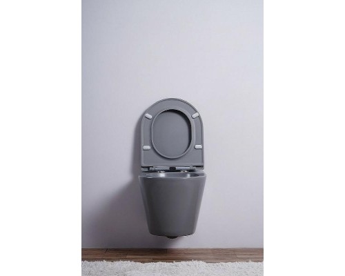 Унитаз Esbano Clavel ESUPCLAVGM подвесной Серый матовый с сиденьем Микролифт