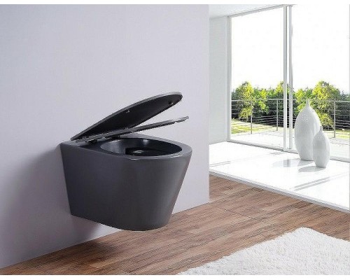 Унитаз Esbano Clavel ESUPCLAVGM подвесной Серый матовый с сиденьем Микролифт