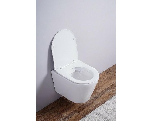 Унитаз Esbano Clavel ESUPCLAVW подвесной Белый глянцевый с сиденьем Микролифт
