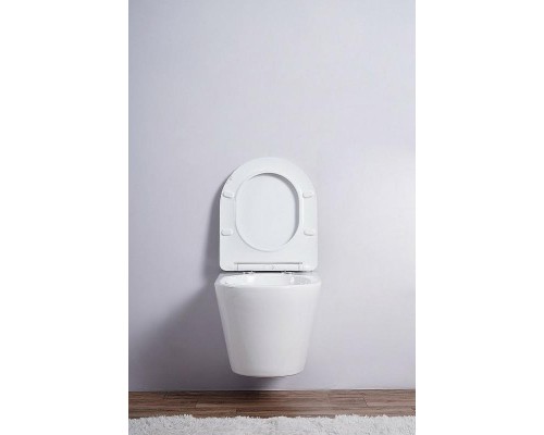 Унитаз Esbano Clavel ESUPCLAVW подвесной Белый глянцевый с сиденьем Микролифт