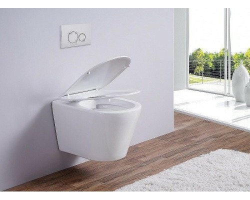 Унитаз Esbano Clavel ESUPCLAVW подвесной Белый глянцевый с сиденьем Микролифт