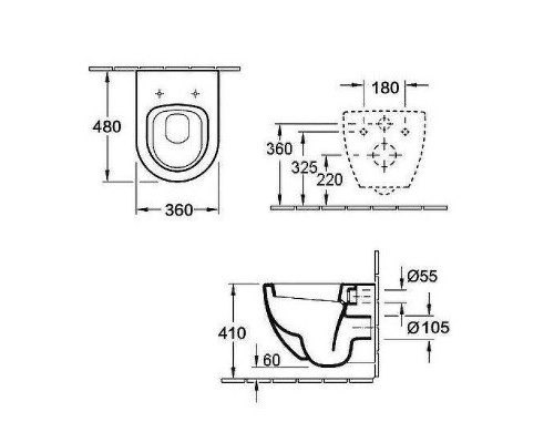 Унитаз Esbano Clavel ESUPCLAVW подвесной Белый глянцевый с сиденьем Микролифт