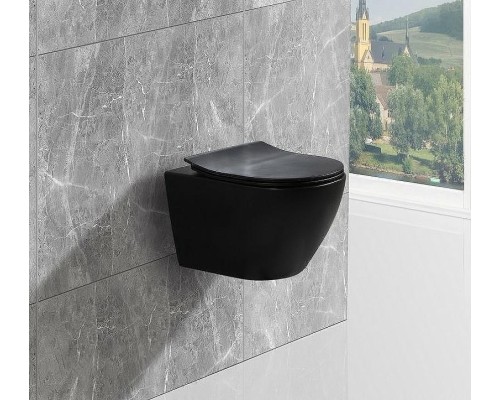 Унитаз Esbano Amapola ESUPAMAPBM подвесной Черный матовый с сиденьем Микролифт