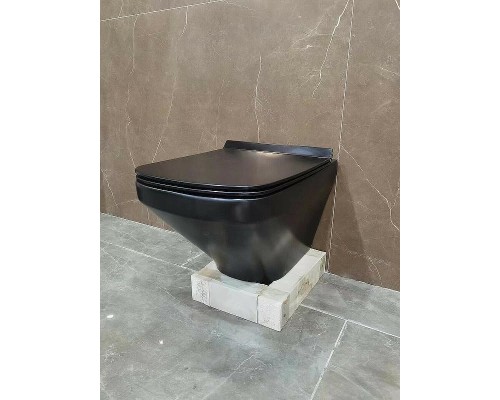 Унитаз Esbano Onix ESUPONIXBM подвесной Черный матовый с сиденьем Микролифт