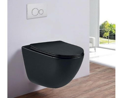Унитаз Esbano Lotus ESUPLOTUBM подвесной Черный матовый с сиденьем Микролифт