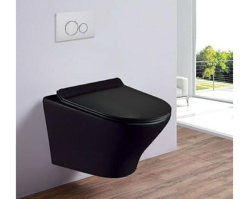 Унитаз Esbano Aster ESUPASTEBM подвесной Черный матовый с сиденьем Микролифт
