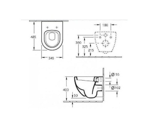 Унитаз Esbano Tiron-C ESUPTIROCBM подвесной Черный матовый с сиденьем Микролифт