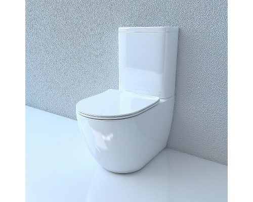 Унитаз компакт Esbano Fortex-N ESUNFORTW Белый с бачком и сиденьем Микролифт