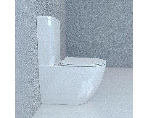 Унитаз компакт Esbano Fortex-N ESUNFORTW Белый с бачком и сиденьем Микролифт