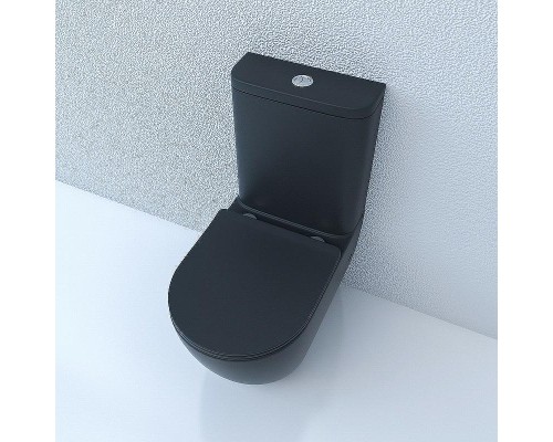 Унитаз компакт Esbano Fortex-N ESUNFORTBM Черный матовый с бачком и сиденьем Микролифт