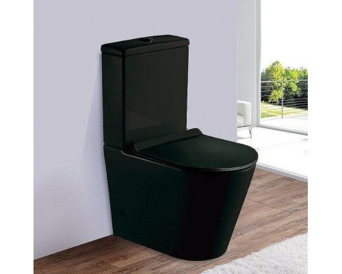 Унитаз компакт Esbano Alagon-C ESUNALAGCMB Черный матовый с бачком и сиденьем Микролифт