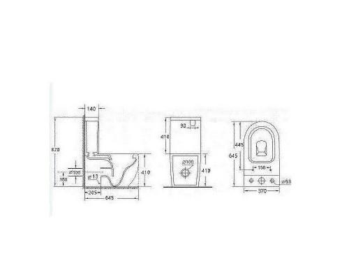 Унитаз компакт Esbano Alagon-C ESUNALAGCMB Черный матовый с бачком и сиденьем Микролифт