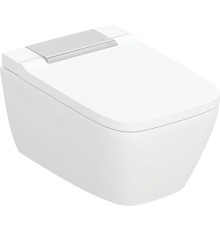 Унитаз биде Geberit AquaClean Sela Square 146.250.21.1 цвет Белый Хром с сиденьем Микролифт