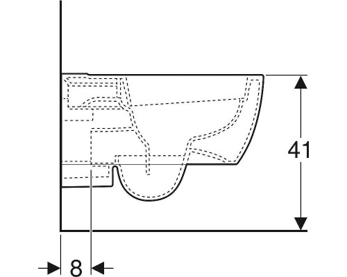 Унитаз Geberit (Keramag) iCon 204060000 без сиденья