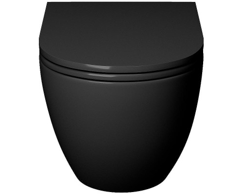 Унитаз Grossman GR-4457BMS подвесной цвет Черный матовый с сиденьем Микролифт