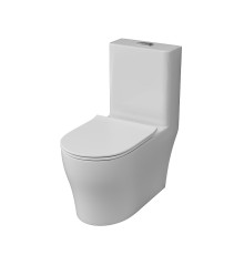 Унитаз моноблок Grossman Classic GR-4488SQ цвет Белый глянцевый с бачком и сиденьем