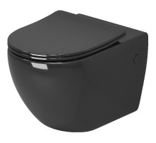 Унитаз Grossman Color GR-4411blackS подвесной цвет Черный глянец с сиденьем Микролифт