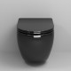 Унитаз Grossman Color GR-4411blackS подвесной цвет Черный глянец с сиденьем Микролифт