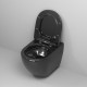 Унитаз Grossman Color GR-4411blackS подвесной цвет Черный глянец с сиденьем Микролифт