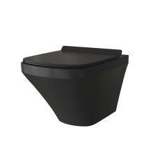 Комплект унитаза с инсталляцией Grossman Galaxy 97.4440BMS.01.300 цвет Черный матовый с сиденьем с клавишей смыва цвет Золото