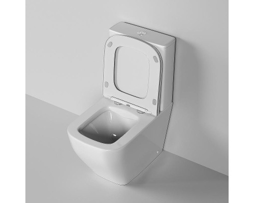 Унитаз компакт Grossman Style GR-4453S цвет Белый глянец с бачком и сиденьем Микролифт