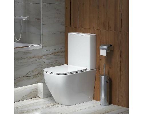 Унитаз компакт Grossman Style GR-4453S цвет Белый глянец с бачком и сиденьем Микролифт