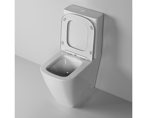 Унитаз компакт Grossman Style GR-4472S цвет Белый глянец с бачком и сиденьем Микролифт