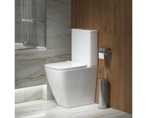 Унитаз компакт Grossman Style GR-4472S цвет Белый глянец с бачком и сиденьем Микролифт