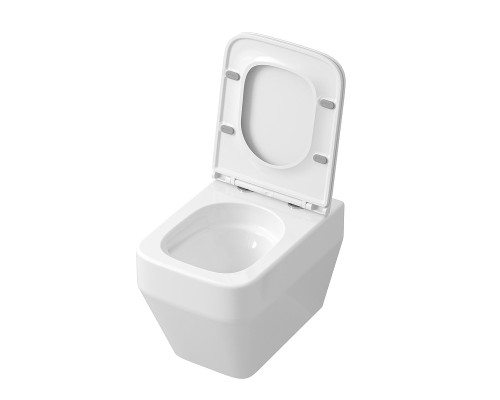 Унитаз Grossman Торнадо GR-4410SQ подвесной цвет Белый с сиденьем Микролифт