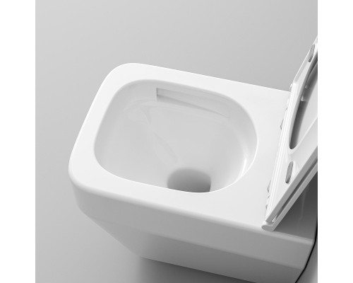 Унитаз Grossman Торнадо GR-4410SQ подвесной цвет Белый с сиденьем Микролифт