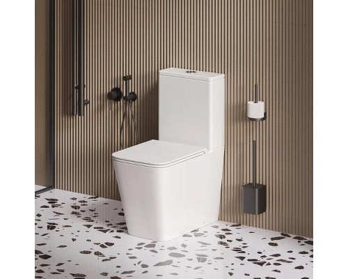 Унитаз компакт Grossman Торнадо GR-4418SQ подвесной цвет Белый с сиденьем Микролифт