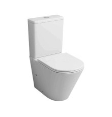Унитаз компакт Grossman Торнадо GR-4450MSQ цвет Белый матовый с бачком и сиденьем Микролифт