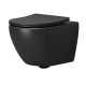Унитаз Grossman Торнадо GR-4457BMSQ подвесной цвет Черный матовый с сиденьем Микролифт