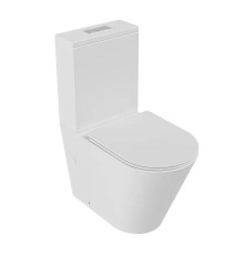 Унитаз компакт Grossman Торнадо GR-4458MSQ цвет Белый матовый с бачком и сиденьем Микролифт