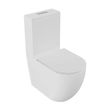 Унитаз компакт Grossman Торнадо GR-4494MSQ цвет Белый матовый с бачком и сиденьем Микролифт